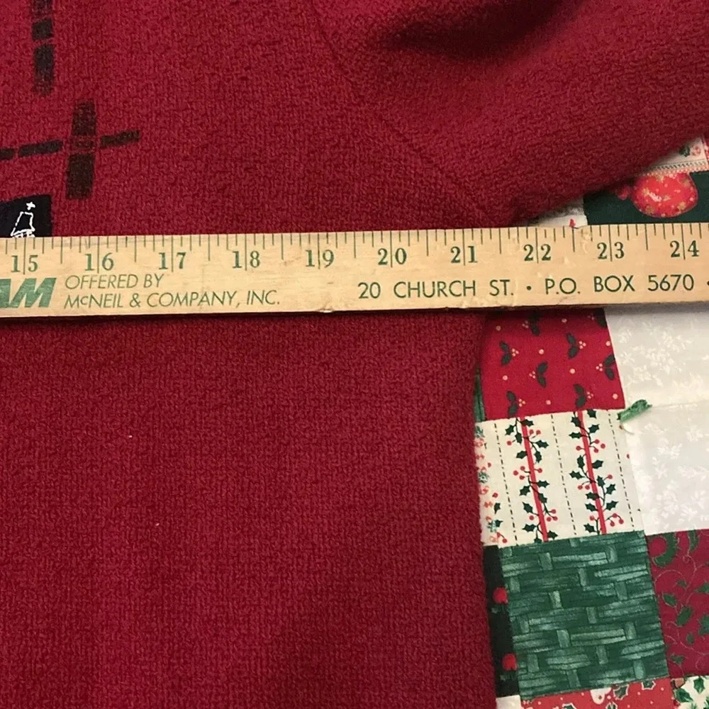 Vintage K.D. Spring wearable art blazer womens L Red Boho artsy layering - Picture 10 of 16